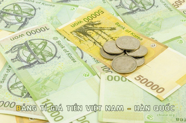 Cách tính chuyển đổi từ tiền Việt sang tiền Won Hàn Quốc