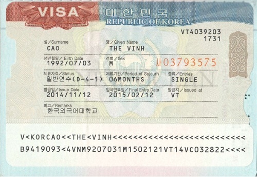 Hướng dẫn thủ tục xin visa du học Hàn Quốc năm 2017