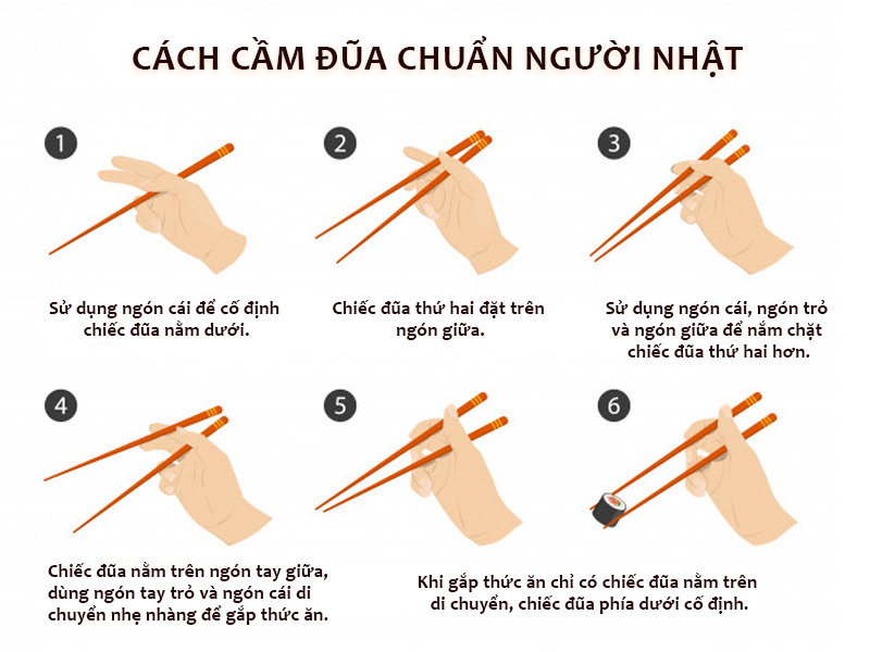 cach cam dua chuan nguoi nhat