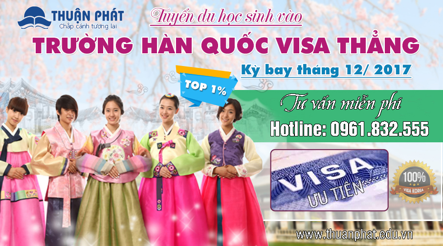 TUYỂN SINH DU HỌC HÀN QUỐC  – VỪA HỌC VỪA LÀM ( VISA D4-1 )