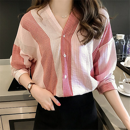 cac kieu ao so mi nu han quoc