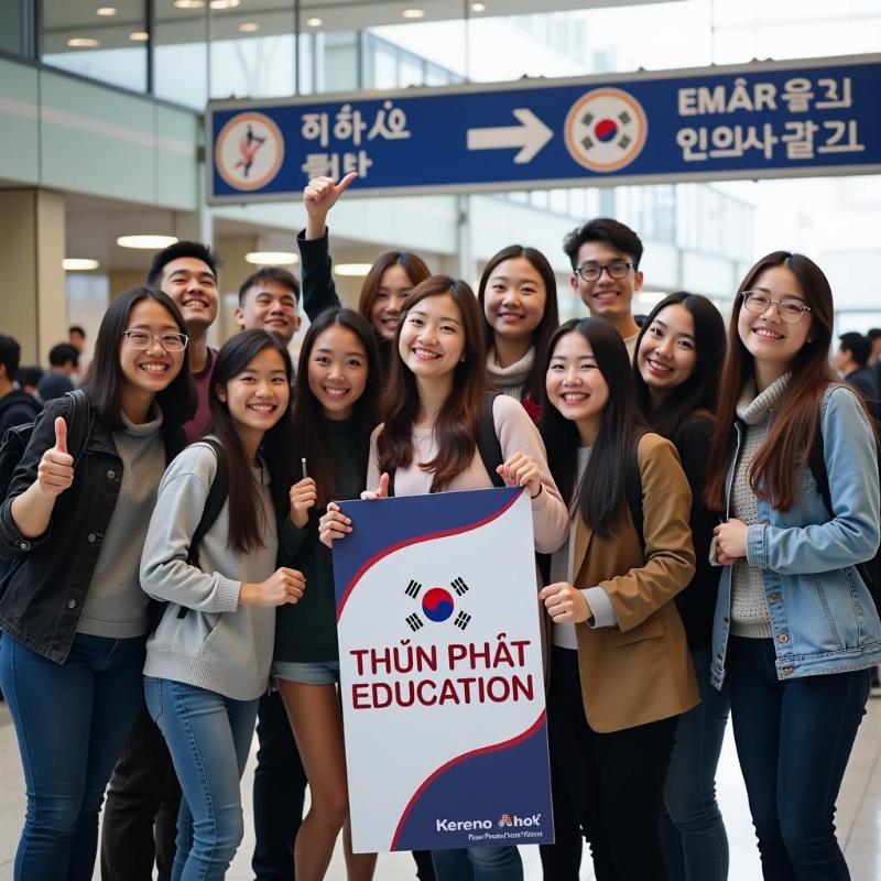 Học sinh, sinh viên Thuận Phát Education thành công đặt chân đến Hàn Quốc bắt đầu hành trình du học mới