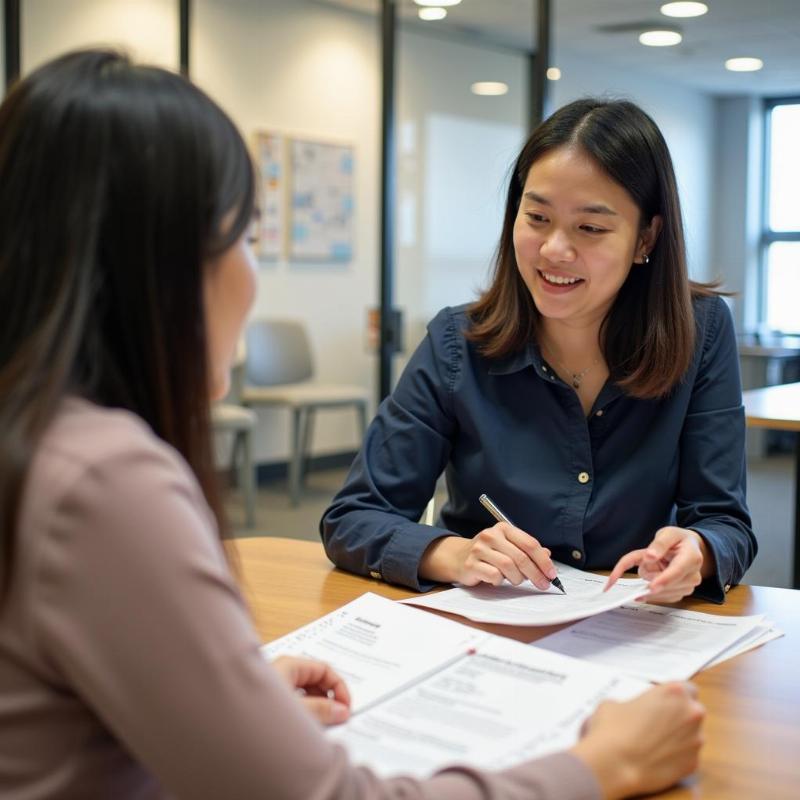 Chuyen gia tu van ho tro sinh vien chuan bi ho so chung minh tai chinh du hoc Han Quoc